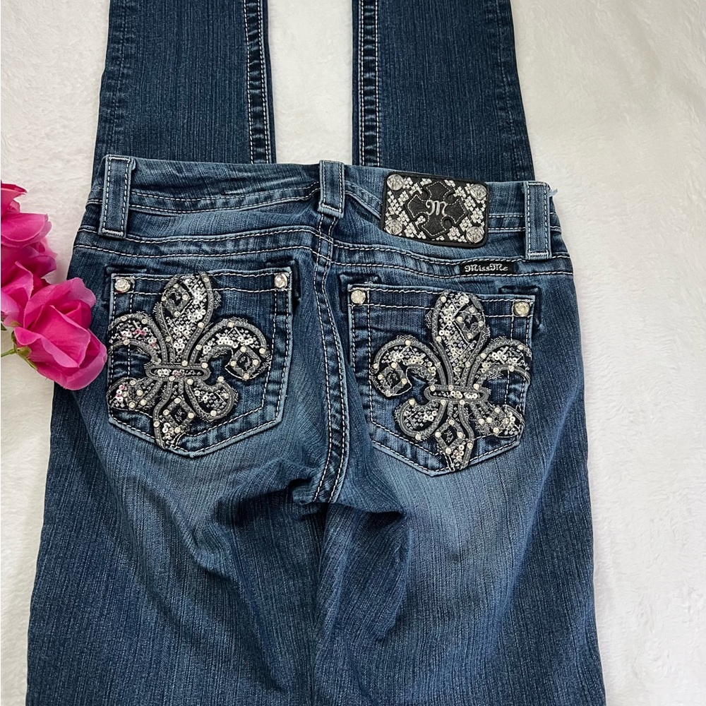 Miss Me Women's Mid Rise Skinny Jeans ME8215SX Size 26